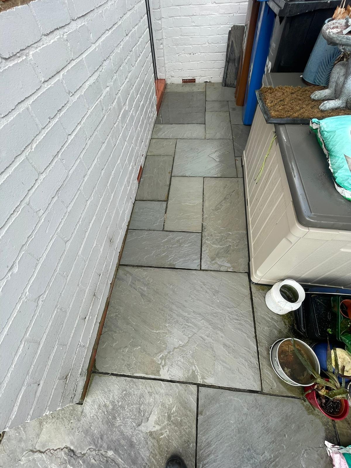 Patio after cleaning
